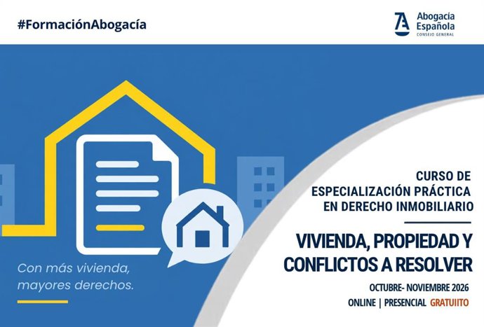 Curso especializado en Derecho inmobiliario.