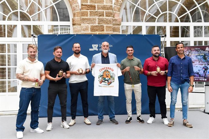 Javier Vidal en la presentación de la cuarta edición del Trail Pueblos Blancos.