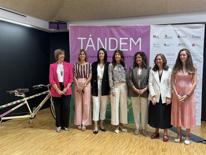 Las representantes de las instituciones orghanizadoras de Tándem 2026.