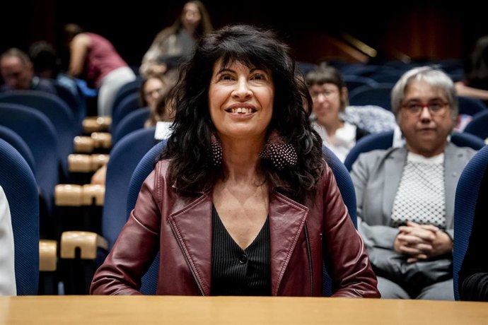 La ministra de Igualdad, Ana Redondo, durante el acto ‘Abortar sin barreras: del reconocimiento del derecho a la garantía efectiva del acceso’, en la sede del Ministerio de Sanidad, a 28 de septiembre de 2026, en Madrid (España). El acto se celebra una se