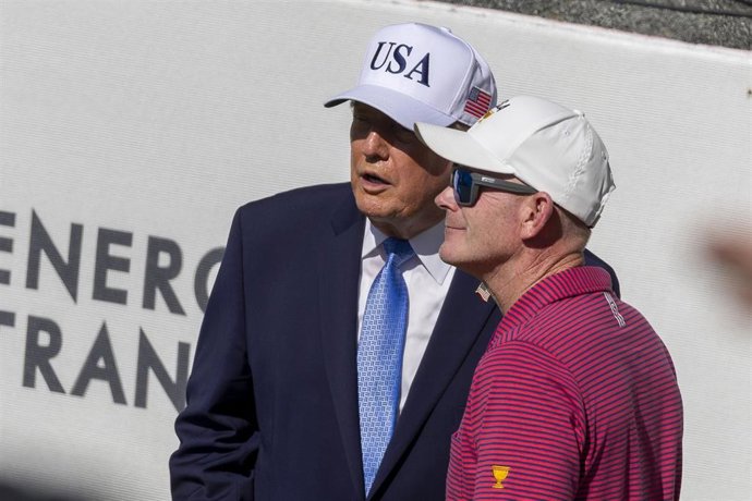 Brandt Snedeker junto a Donald Trump en la Copa Presidentes 2026