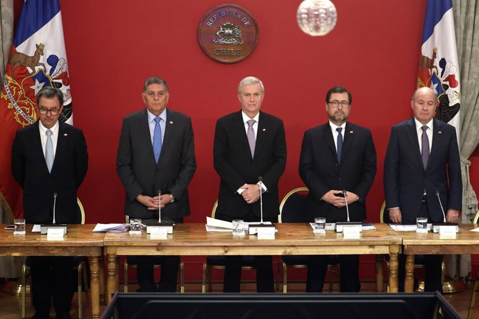 Santiago 28 de septiembre 2026.  El Presidente de la Republica, Jose Antonio Kast, encabeza octavo Consejo de Gabinete en el palacio de Gobierno.    Dragomir Yankovic/Aton Chile