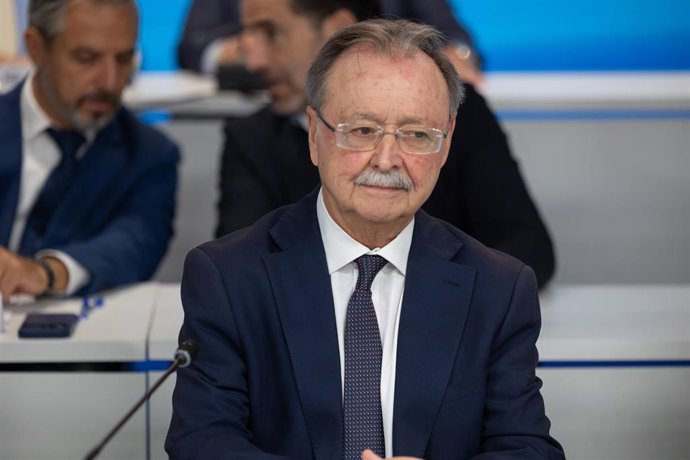 El presidente de Ceuta, Juan Jesús Vivas, durante la Junta Directiva Nacional del PP, a 28 de septiembre de 2026, en Madrid (España).