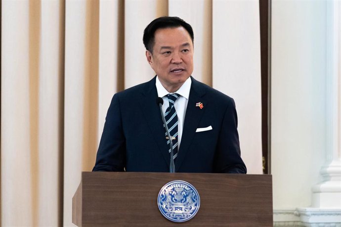 Archivo - El primer ministro de Tailandia, Anutin Charnvirakul.