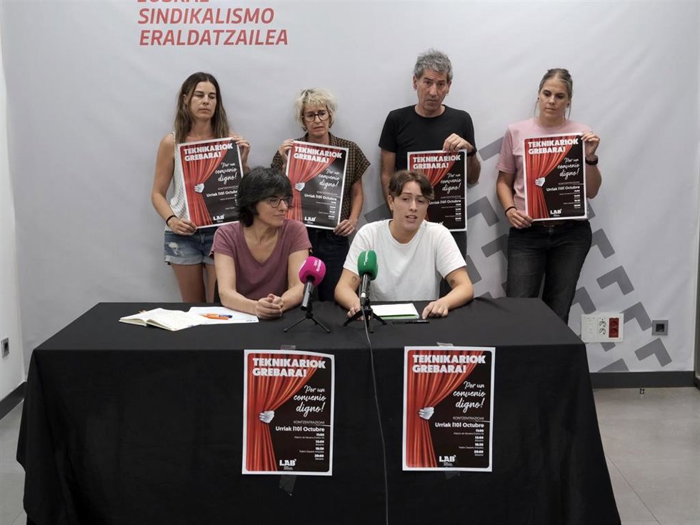 Rueda de prensa del sindicato LAB
