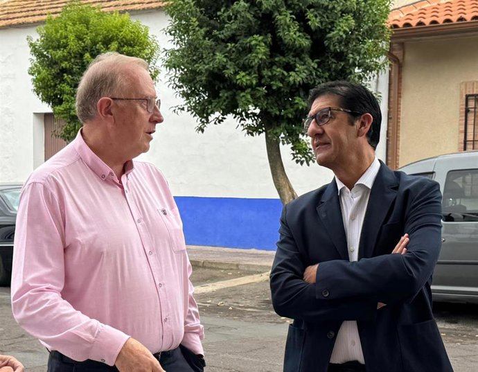 El vicepresidente segundo del Ejecutivo autonómico, José Manuel Caballero, en Carrión de Calatrava.