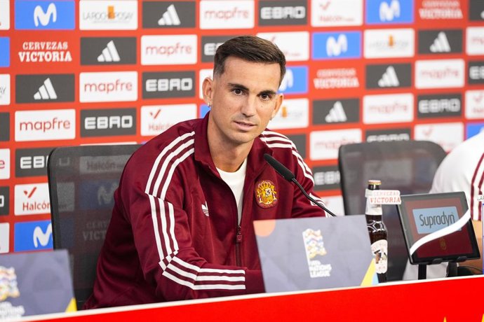 Fabian Ruiz of Spain attends his press conference before the UEFA Nations League 2026/27 group phase football match played between Spain and Croatia at Ramon Sanchez-Pizjuan stadium on September 28, 2026, in Sevilla, Spain.