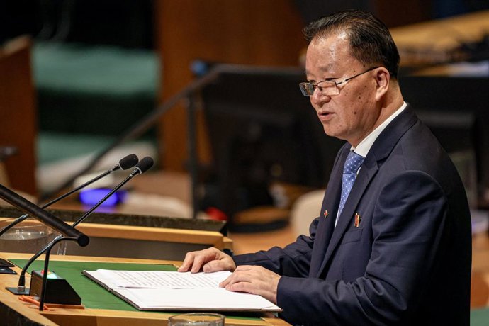 Archivo - September 29, 2025, New York, New York, USA: Democratic Peopleâ€s Republic of Korea (DPRK), Vice Minister for Foreign Affairs , KIM SON GYONG,  speaks during the General Debate on the last day of UNGA80, a remarkable year rife with challenges an