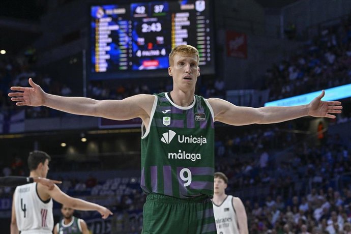 Alberto Díaz en el Real Madrid-Unicaja en el Movistar Arena