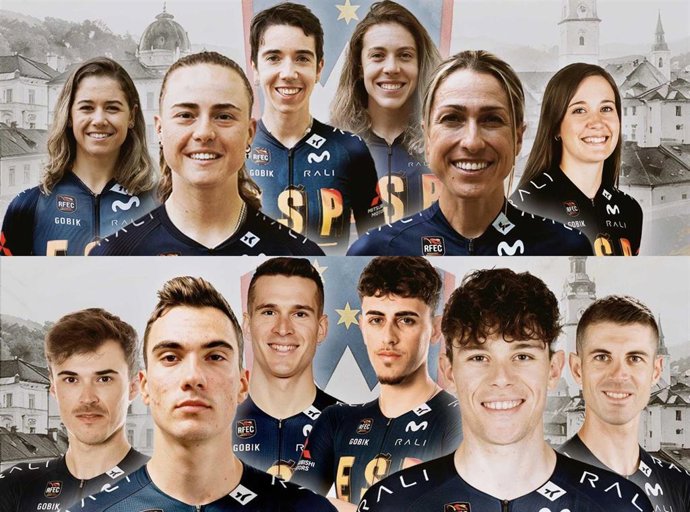 Selecciones españolas femenina y masculina de ciclismo para el Europeo de Liubliana