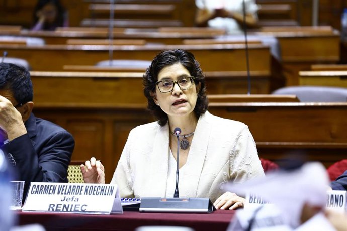 Archivo - Perú.- Jefa del Reniec aclara competencias sobre firmas digitales y mesas en centros poblados