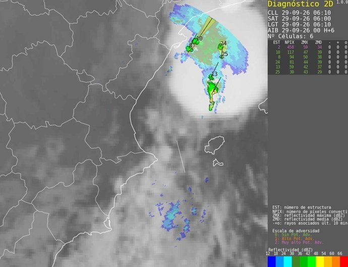 Mapa amb precipitacions