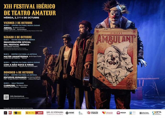 Cartel del XIII Festival Ibérico de Teatro Amateur