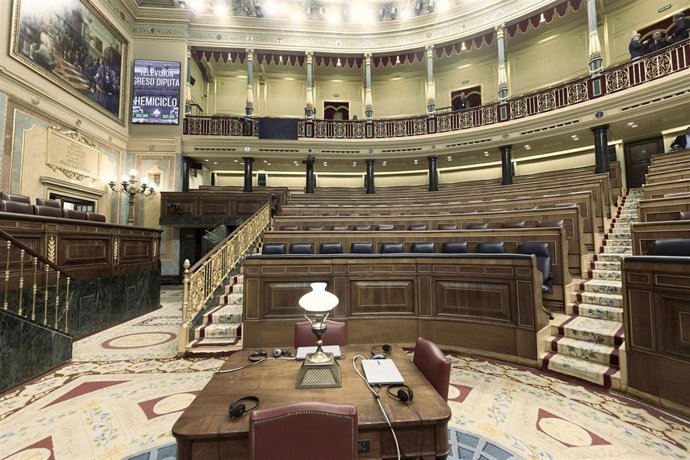 Archivo - El hemiciclo del Congreso,