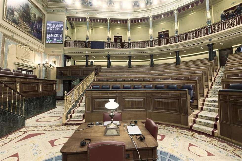 Archivo - El hemiciclo del Congreso,