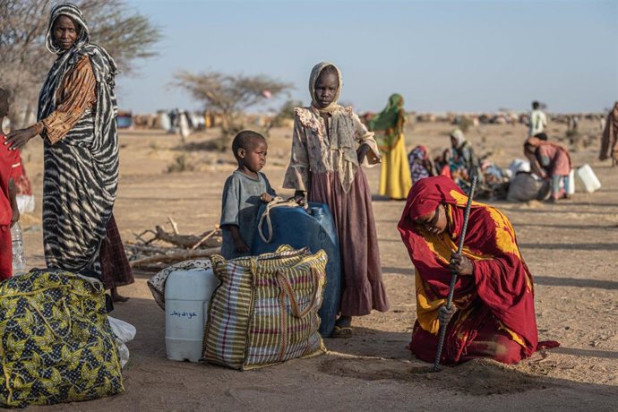 Archivo - Refugiados de Sudán reubicados en Chad (archivo)