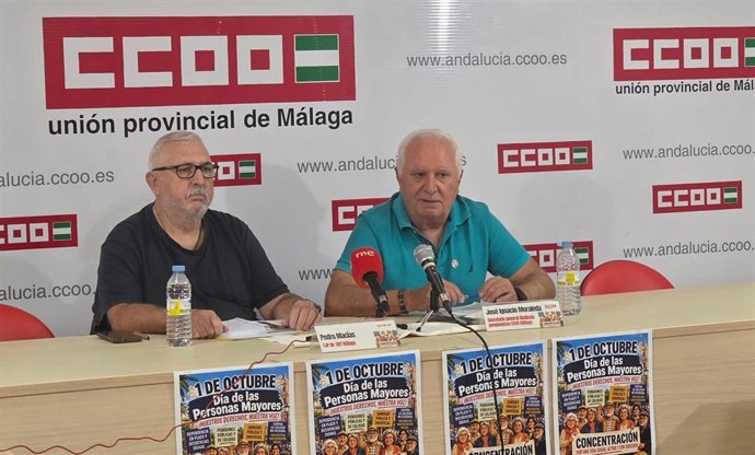 José Ignacio Moraleda, secretario general del Sindicato de Pensionistas de CCOO de Málaga.