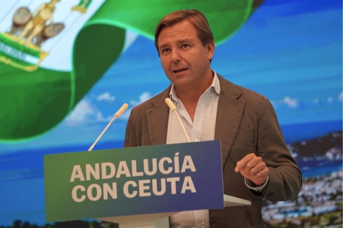 El secretario general del PP-A, Antonio Repullo, este martes