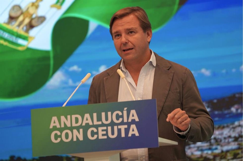 El secretario general del PP-A, Antonio Repullo, este martes