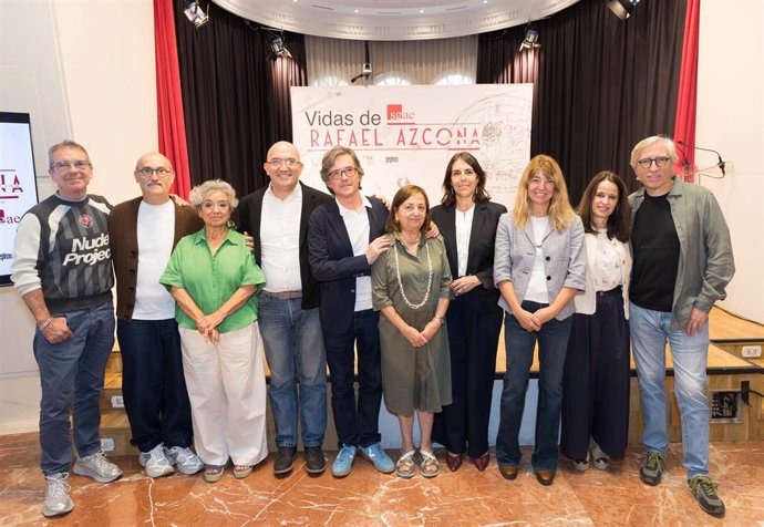 Presentación de la exposición 'Vidas de Rafael Azcona', impulsada en Madrid por la SGAE.