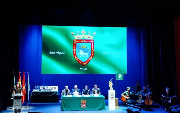 Acto institucional de Policía Municipal de Pamplona con motivo de la festividad de San Miguel