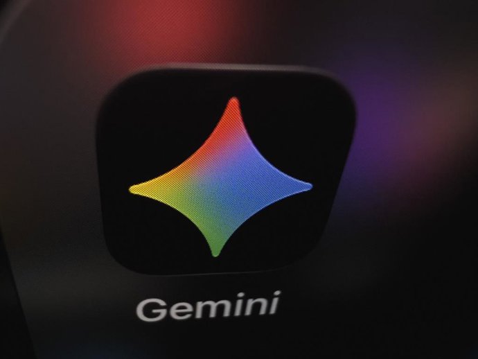 19 de setembro de 2026, Taichung, Taiwan: o aplicativo Gemini, do Google, exibido na tela de um iPhone.