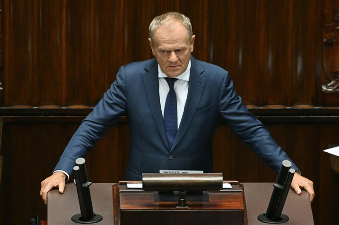 4 de setembro de 2026, Varsóvia, Varsóvia, Polônia: 04/09/2026 VARSÓVIA..SEJM DA REPÚBLICA DA POLÔNIA..VOTAÇÕES..POLÊMICA E DISCURSO DO PRIMEIRO-MINISTRO SOBRE O CASO ZONDACRYPTO..ESCOLHA DE UM JUIZ DO TRIBUNAL CONSTITUCIONAL..4 de setembro de 2026, Varsó