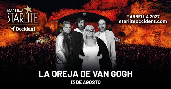 La primerea confirmación del Starlite Occident Marbella 2027, La Oreja de Van Gogh.