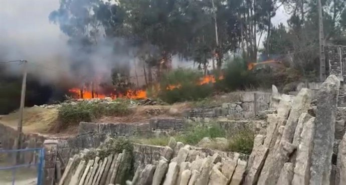 Imagen del incendio.