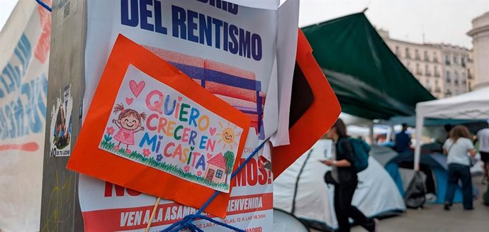 Cartel de las movilizaciones por la vivienda.