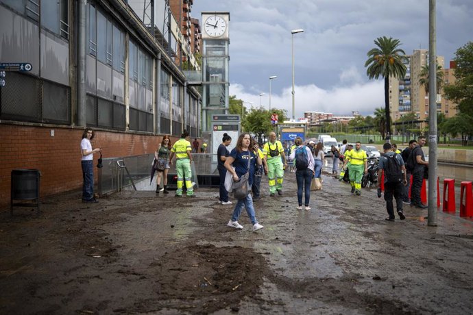 El barri de Canyelles-Nou Barris després del temporal