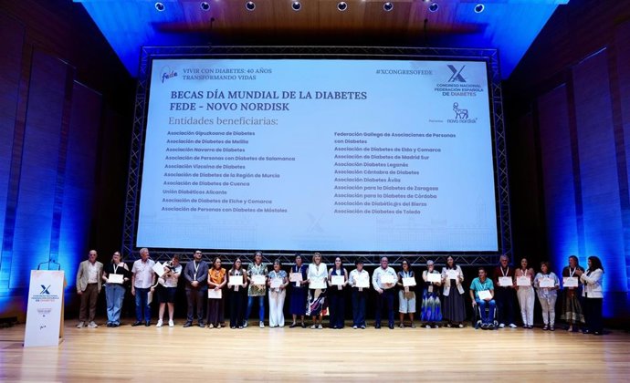 Imagen de la entrega de becas.