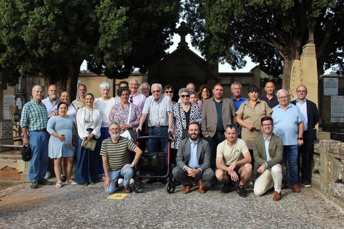 Imagen del homenaje del PNV a la figura de Fortunato Agirre