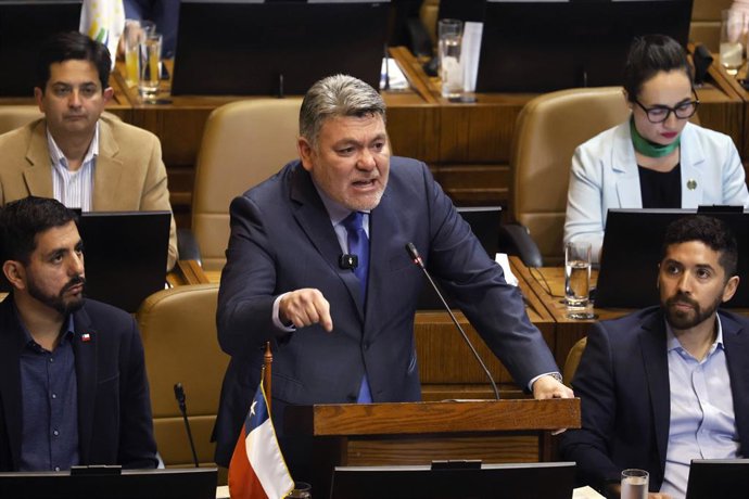 Valparaiso, 28 de septiembre 2026 El diputado Nelson Venegas en la Interpelacion al ministro de RREE en la sesion de la Camara de Diputados Sebastian Cisternas/Aton Chile