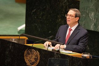September 26, 2026, New York City, USA: Cuban Foreign Minister Bruno Eduardo Rodriguez Parrilla addresses the General Debate of the 81st session of the United Nations General Assembly at the UN Headquarters in New York City.