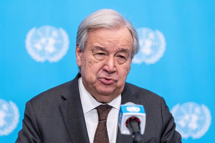 Archivo - El secretario general de la ONU, António Guterres
