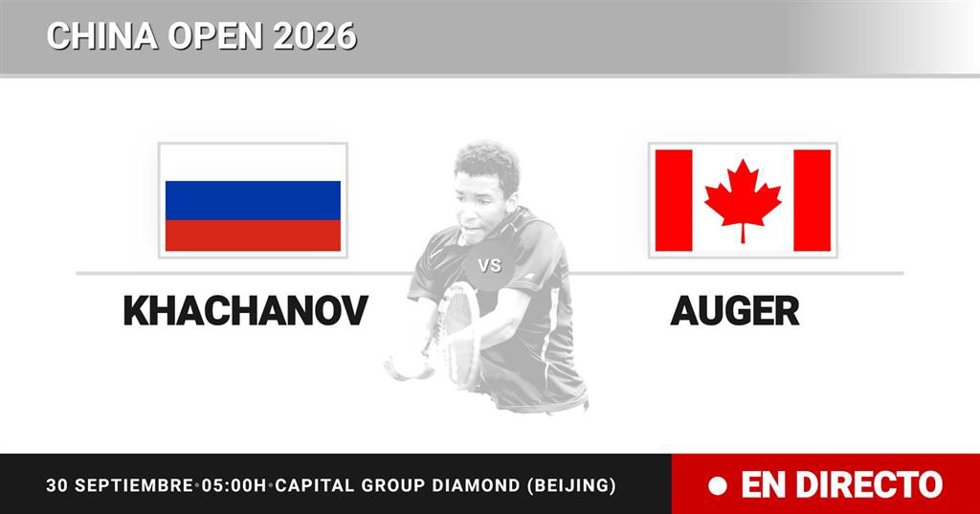 Karen Khachanov - Felix Auger-Aliassime: resumen y estadísticas del partido de Dieciseisavos de final de China Open