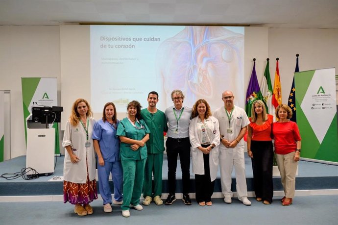 La unidad de Cardiología del Hospital Clínico Universitario Virgen de la Victoria en la jornada divulgativa coincidiendo con la conmemoración del Día Mundial del Corazón