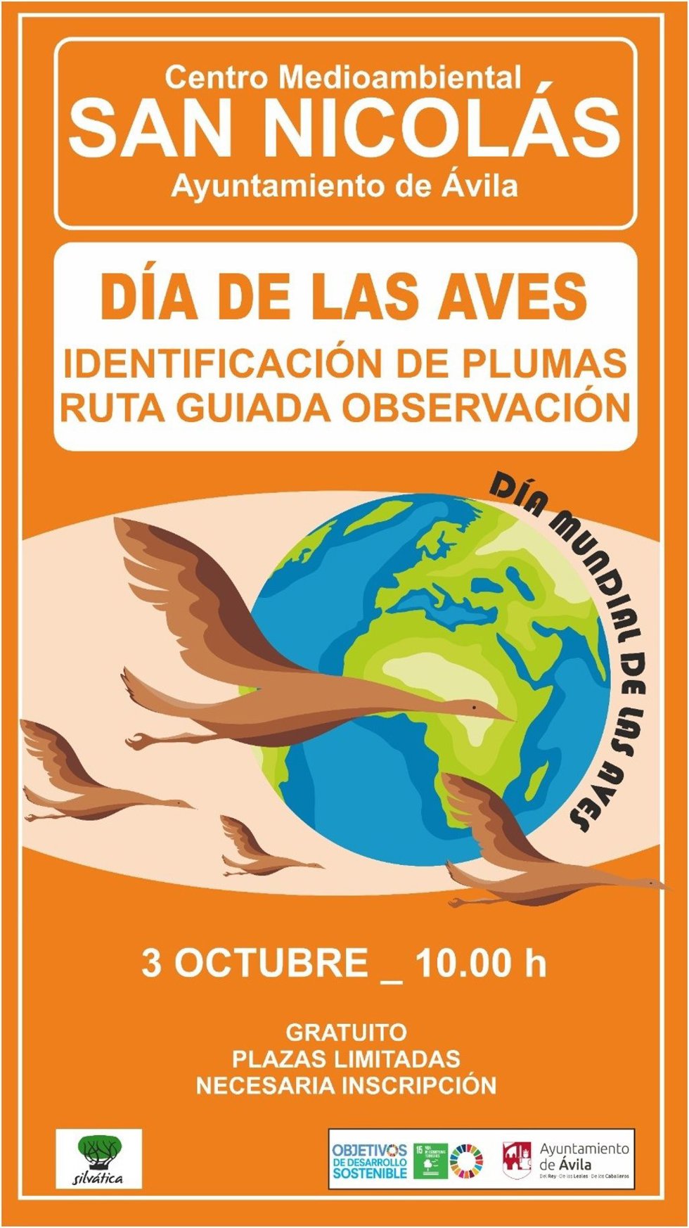 La programación medioambiental de otoño en Ávila incluirá el Día de las Aves y talleres familiares.