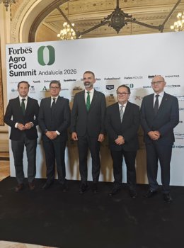 El consejero de Agricultura, Pesca, Agua y Desarrollo Rural, Ramón Fernández-Pacheco, en el Forbes Agro-Food Summit.