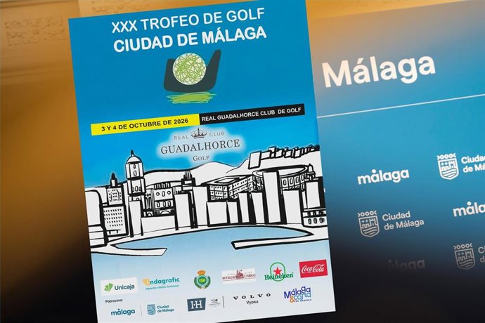 Cartel del XXX Trofeo de Golf 'Ciudad de Málaga '
