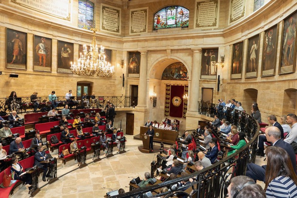 Archivo - Pleno en las Juntas Generales de Bizkaia