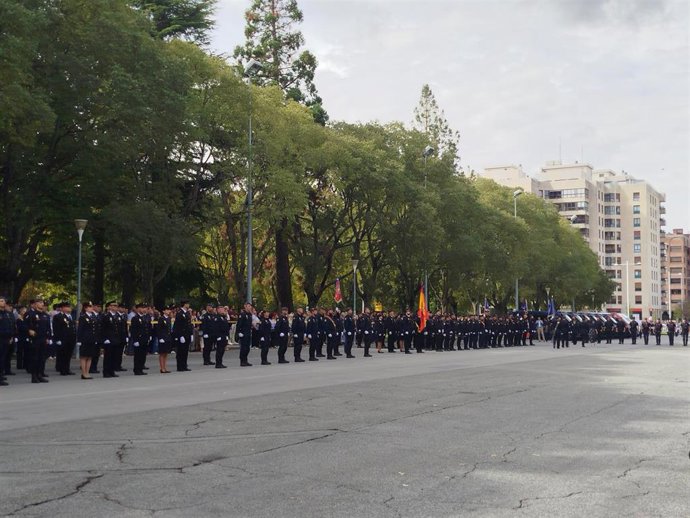 La Policía Nacional conmemora en Pampona los Santos Ángeles Custodios, patronos del cuerpo policial