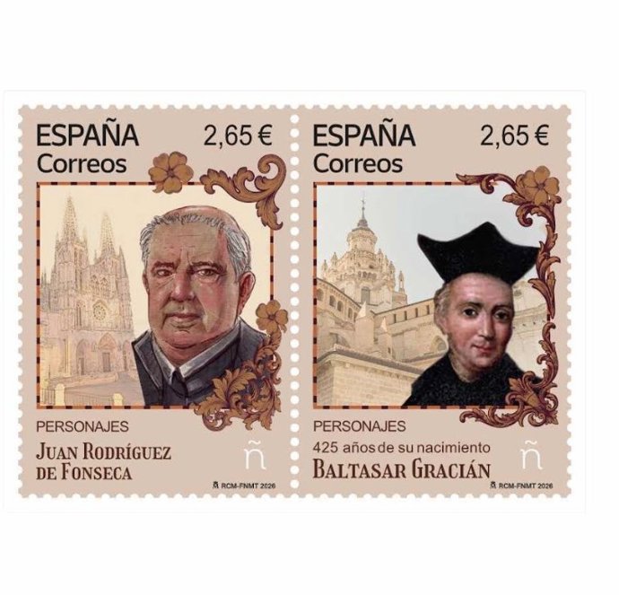 Correos dedica una emisión filatélica a Juan Rodríguez de Fonseca, obispo de Burgos y diplomático de los Reyes Católicos.