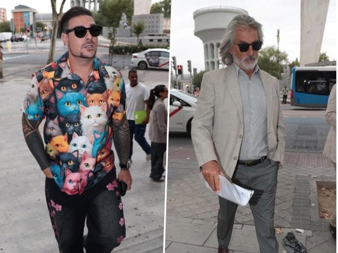 Jacobo y Jaime Ostos, a su llegada a los juzgados de Plaza Castilla