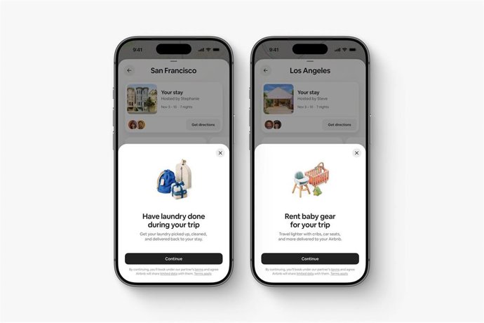 Nuevos servicios: lavandería y accesorios para bebés.