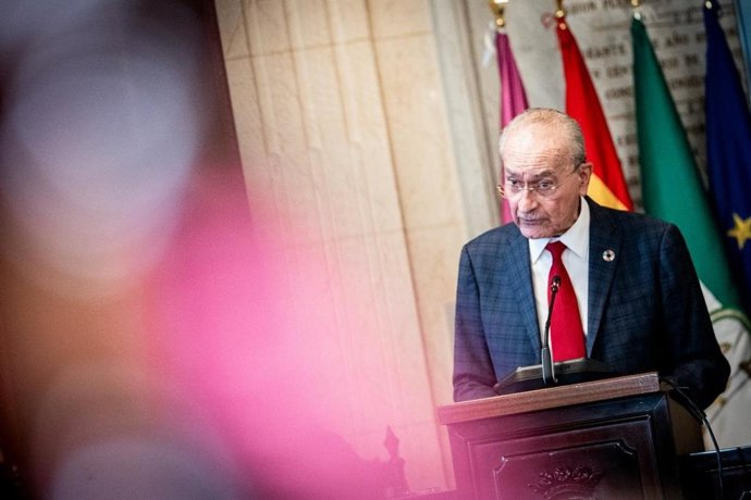 El alcalde de Málaga, Francisco de la Torre, durante el debate del estado de la ciudad