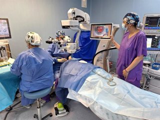 Quirófano oftalmología del Hospital Infanta Elena de Huelva.
