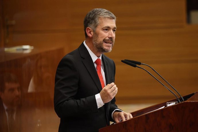 El consejero de Presidencia, Justicia y Administración Local de la Comunidad de Madrid, Miguel Ángel García Martín, durante un pleno en la Asamblea de Madrid, a 17 de septiembre de 2026, en Madrid (España). El Gobierno de Ayuso se enfrenta hoy a las pregu