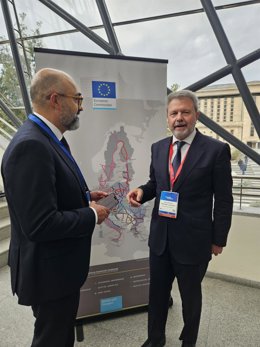 El secretario de Estado de Transportes y Movilidad Sostenible, José Antonio Santano, se ha reunido con los coordinadores de Transporte europeos Atlántico y Mediterráneo durante los 'Connecting Europe Days', a 30 de septiembre de 2026.